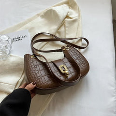 Winter Women Shoulder Crossbody Totes PU Leather Bags Vintage