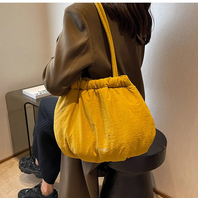Winter String Canvas Female Bag Large Capacity Handbags for Women