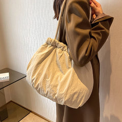 Winter String Canvas Female Bag Large Capacity Handbags for Women