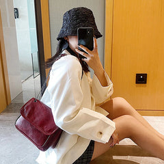 Women Retro PU Crossbody Bag Shoulder Bag Western Style Purses Handbags