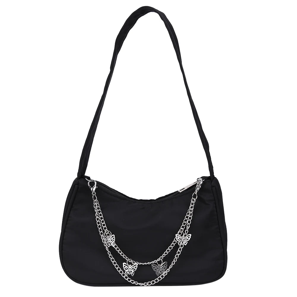 Butterfly Chain Shoulder Bags Casual Underarm Bags