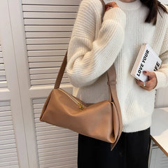 Women Daily Casual Pu Leather Bags Shoulder Bucket Large Capacity Crossbody Soft