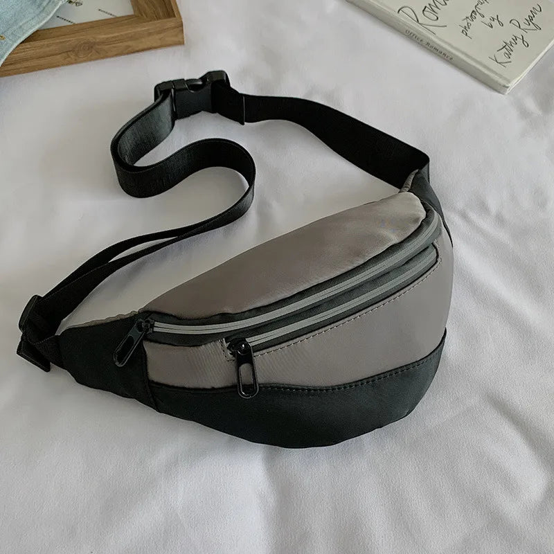 Women Fanny Pack Oxford Waist Bag Crossbody Sling Bag
