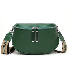 Leather Saddle Bag High Cowhide Handbag Female Crossbody Shoulder Bag