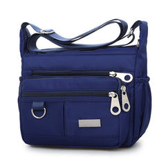 Women Oxford Canvas Shoulder Messenger Bag Waterproof Zipper Crossbody Purse