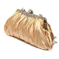Satin Crystal Bridal Clutch Evening Bag Wedding Purse