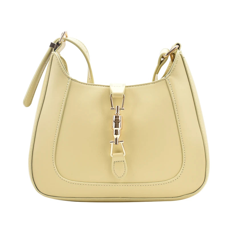 Women Leather Shoulder Bag with 2 Belts, Fashionable Purses