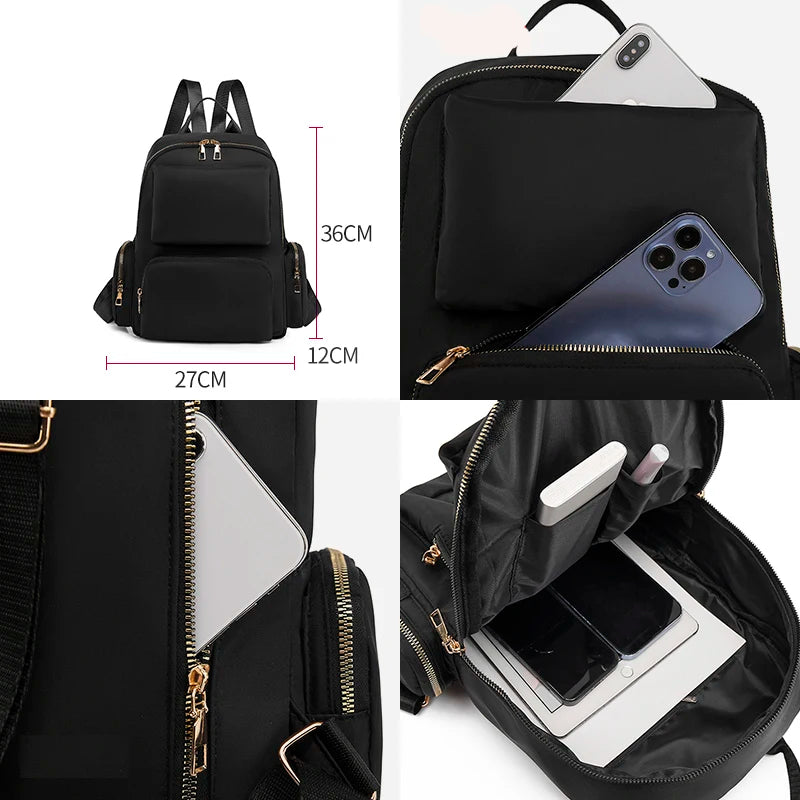 Waterproof Oxford Backpack for Women School Travel Mochilas