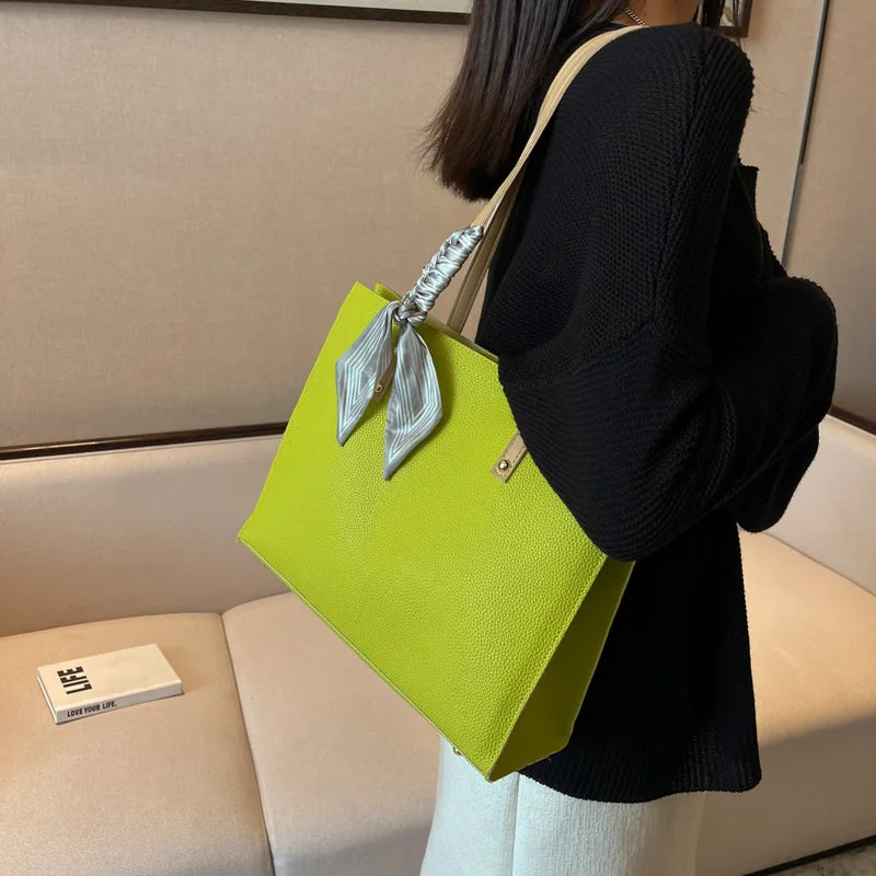 Women Casual Pu Leather Shoulder Bucket Bag Large Capacity Crossbody Soft