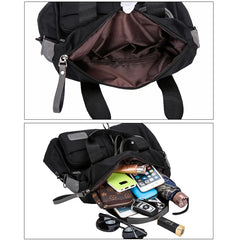 Nylon Shoulder Bag Waterproof Crossbody Large Capacity Tote Travel Messenger