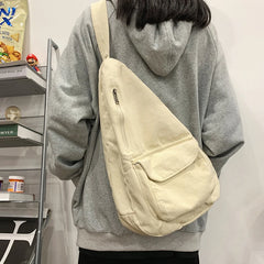 Canvas Crossbody Bag for Women and Girls