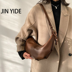Women Soft Leather Handbags High Vintage Crossbody Bags for Women