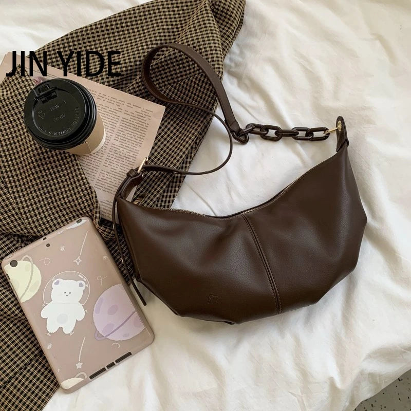 Women Soft Leather Handbags High Vintage Crossbody Bags for Women