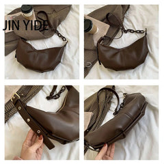 Women Soft Leather Handbags High Vintage Crossbody Bags for Women
