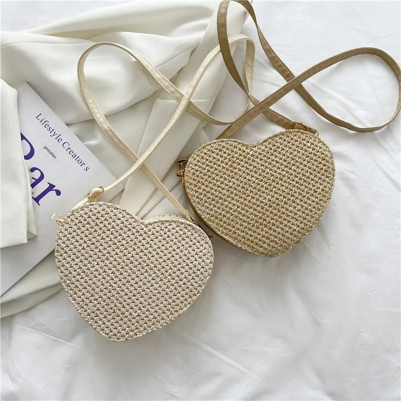 Women Summer Straw Crossbody Woven Rattan Handbags And Purses