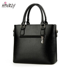 Women Totes Bag Pu Leather Rivets Zipper Handbag Sac A Main Femme