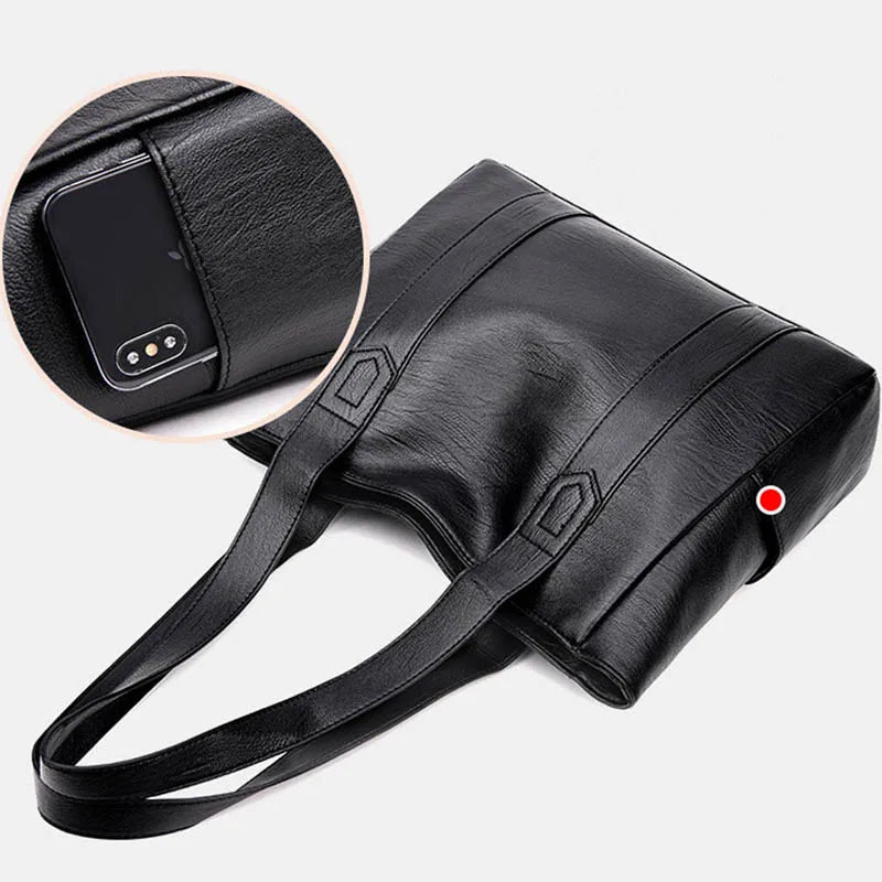 Women Soft PU Leather Handbag Vintage Shoulder Crossbody Bag