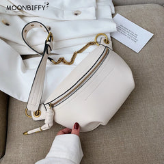 Women Leather Waist Pack Crossbody Bag Shoulder Pouch
