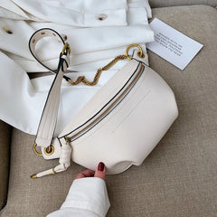 Women Leather Waist Pack Crossbody Bag Shoulder Pouch