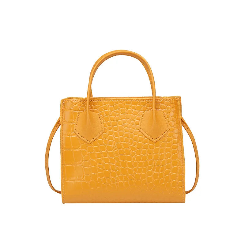Women's Crocodile Pattern Crossbody Bag PU Leather Shoulder Tote
