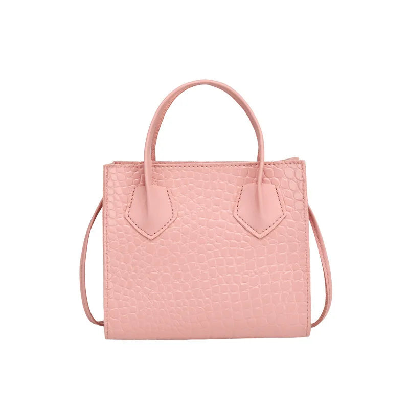 Women's Crocodile Pattern Crossbody Bag PU Leather Shoulder Tote