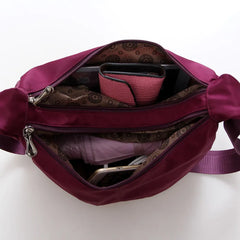 Waterproof Nylon Hobo Messenger Bag Women Crossbody Shoulder Handbag
