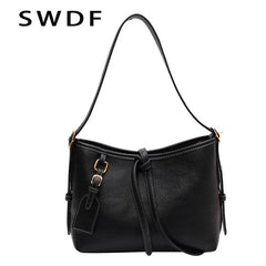 Autumn Winter Ladies Shoulder Bag 2 Piece Set Casual Large Shopping Bag