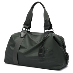 Large Capacity PU Leather Travel Bag Gym Handbag