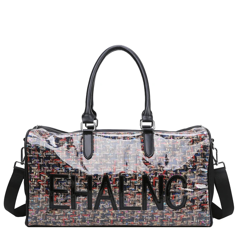 Large Capacity Women Travel Bag Portable Yoga Fitness Bag