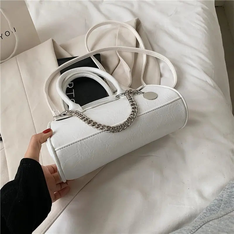 Women's Saddle Bag PU Long Shoulder Strap Girls Shopping Storage Bag