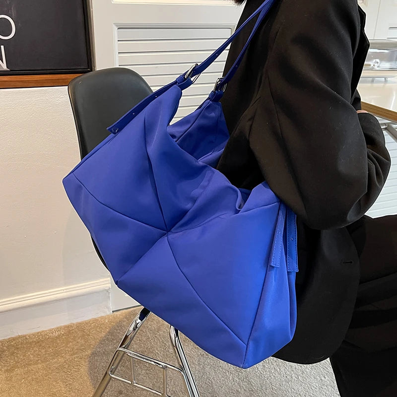 Nylon Vintage Messenger Shoulder Bag for Women