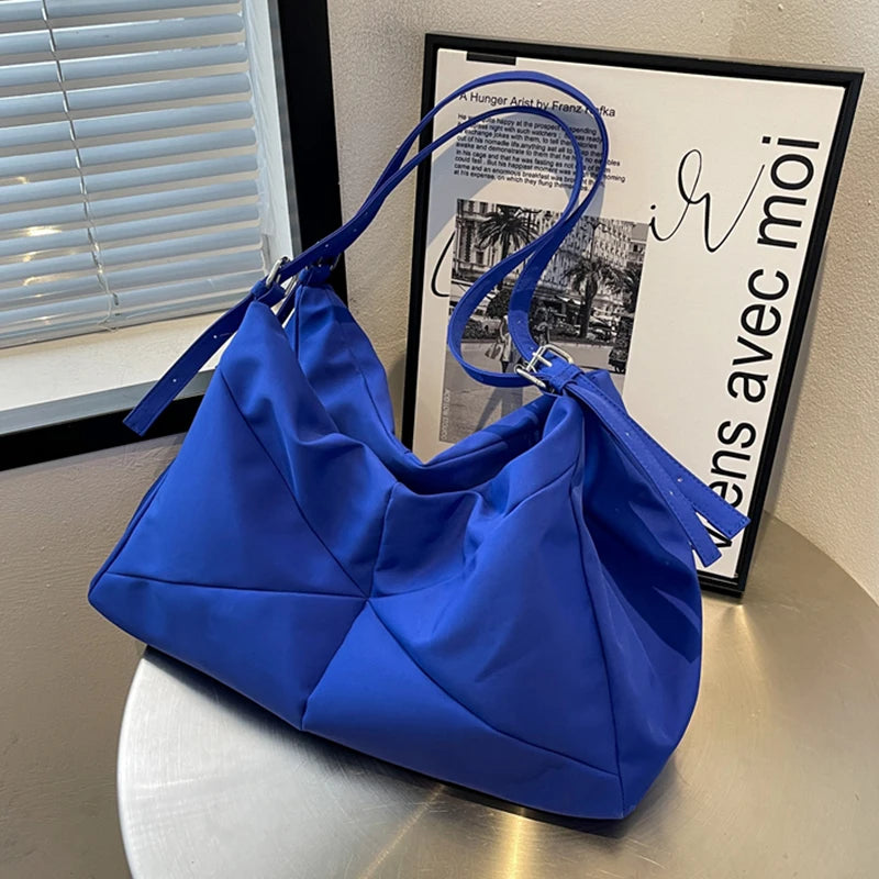 Nylon Vintage Messenger Shoulder Bag for Women