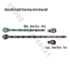 Long short faux leather handles for O bag