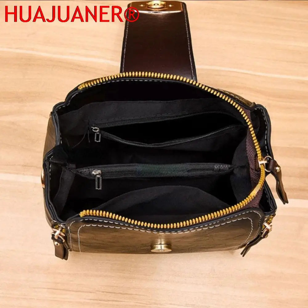 Vintage PU Leather Shoulder Hand Bag Ladies Daily Casual Crossbody Purses