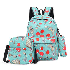 Waterproof Girls School Bags 3 pcs Backpacks Set Kids Travel Backpacks