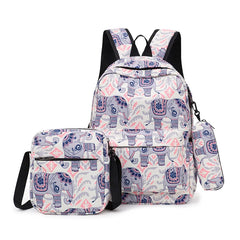 Waterproof Girls School Bags 3 pcs Backpacks Set Kids Travel Backpacks