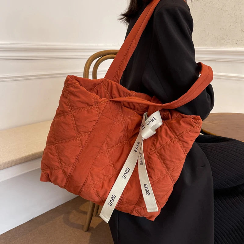 Winter Down Space Tote Bag Shoulder Female Bag