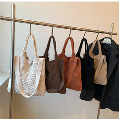 Winter Wool Knitting Tote Bag Handbags for Women