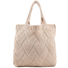 Winter Wool Knitting Tote Bag Handbags for Women