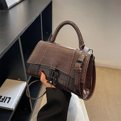 2023 Fashion Full Diamond Handbag Hourglass Flap Shoulder Bag