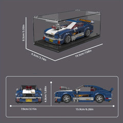 Eight Grid Car Model Building Blocks Assembled Car Toy Gift