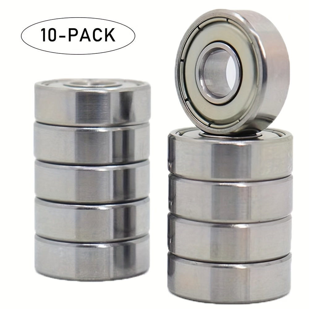 10pcs 608zz Ball Bearing Carbon Steel 8x22x7mm ABEC 7 Smooth Performance