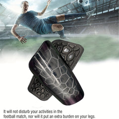 1 Pair Professional Football Shin Guards with Shock Absorbing Protection