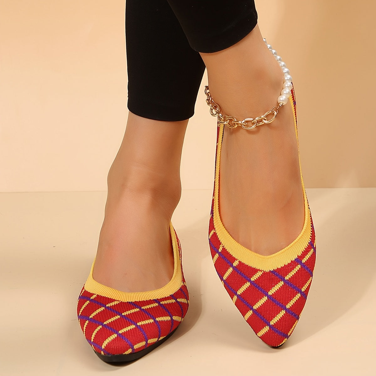 Women's Lightweight Breathable Flat Shoes Slip On Casual Walking Shoes
