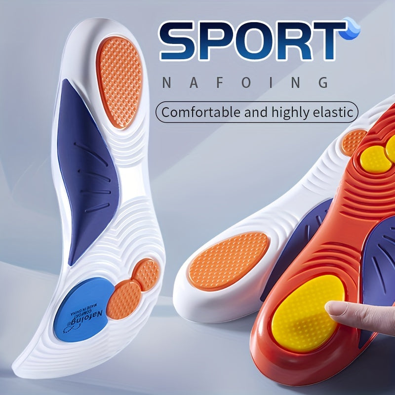 Orthopedic Sport Insoles Shock Absorption Deodorant Cushion Running Insoles