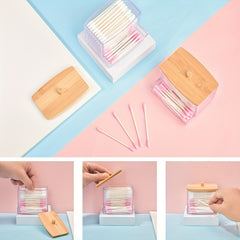 Makeup Cotton Pads Swab Storage Bin Cosmetics Organizer Box