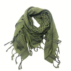 Unisex Windproof Green Tactical Scarf for Military Fan