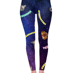 Cat Print Skinny Leggings High Waist Yoga Leggings