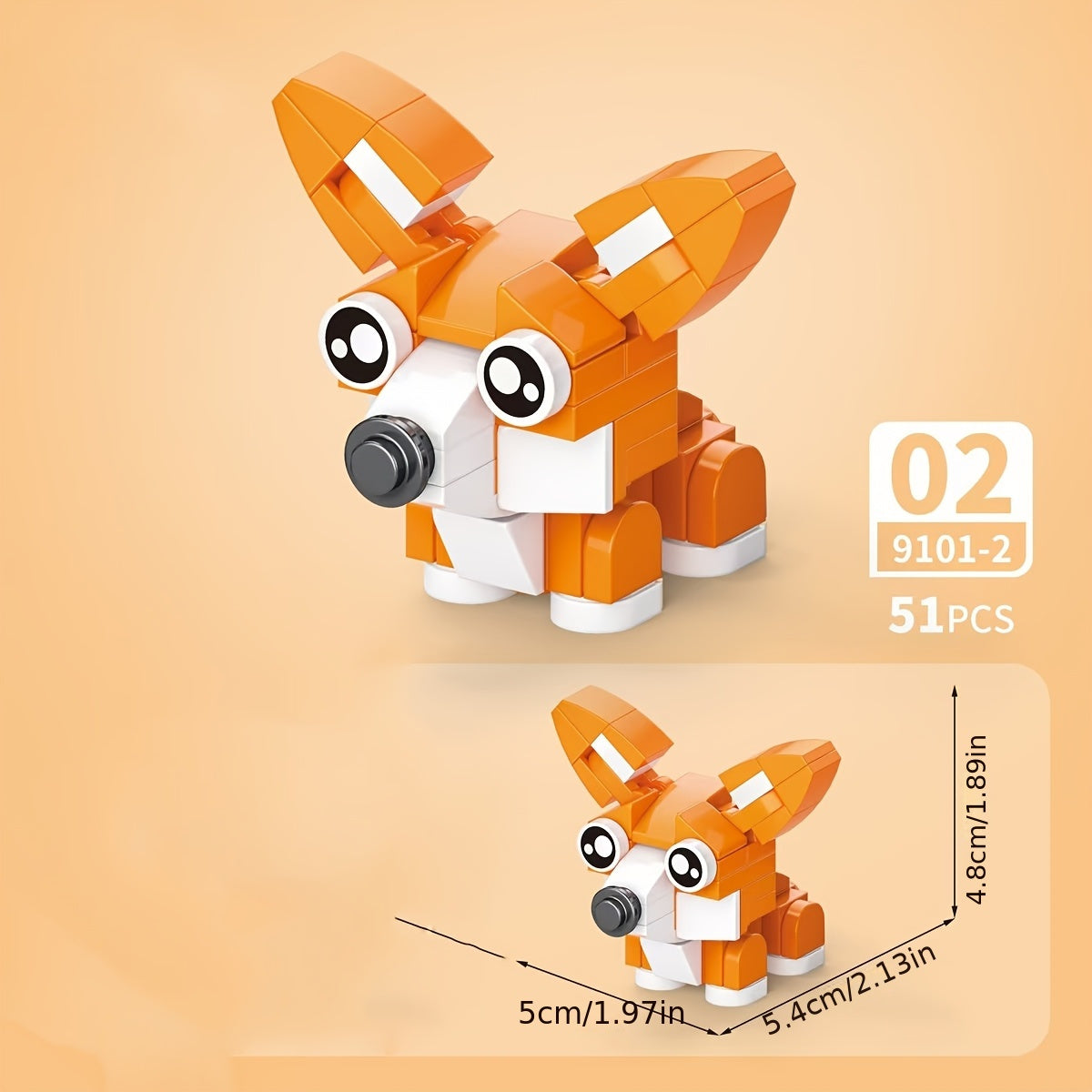 Pet Dog Animal Series Micro Blocks Toy Set