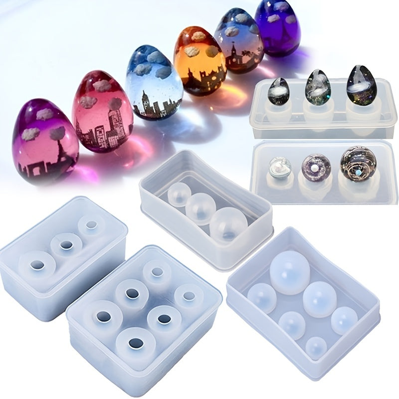 DIY Crystal Drop Glue Ball Silicone Mold Starry Sky Ball Mold